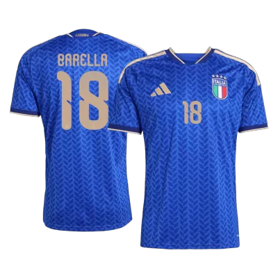 BARELLA #18 Italy Home Soccer Jersey World Cup 2026 Blue - bestfootballkits