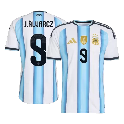 J.ÁLVAREZ #9 Argentina Soccer Home Jersey 2026 Blue&White - bestfootballkits
