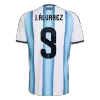 J.ÁLVAREZ #9 Argentina Home Soccer Jersey World Cup 2026 Blue&White - bestfootballkits