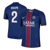 Player Version HAKIMI #2 PSG Soccer Home Jersey 2025/26 Navy - bestfootballkits