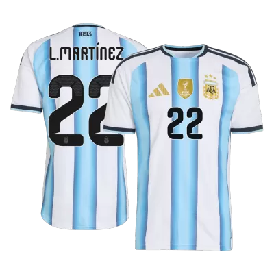 L.MARTÍNEZ #22 Argentina Soccer Home Jersey 2026 Blue&White - bestfootballkits