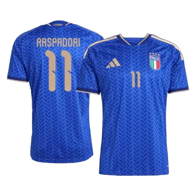 RASPADORI #11 Italy Home Soccer Jersey World Cup 2026 Blue - bestfootballkits