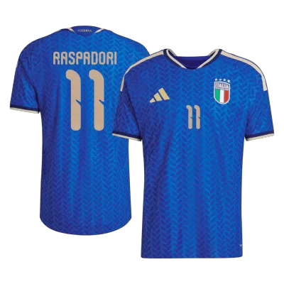 RASPADORI #11 Italy Soccer Home Jersey 2026 Blue - bestfootballkits