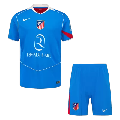 Atletico Madridl Third Soccer Jersey Kit(Jersey+Shorts) 25/26 Blue - bestfootballkits