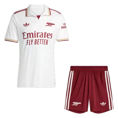 Arsenal Third Soccer Jersey Kit(Jersey+Shorts) 25/26 White - bestfootballkits