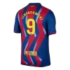 LEWANDOWSKI #9 Barcelona Fourth Soccer Jersey 25/26 Red&Blue - bestfootballkits