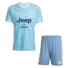 Juventus Away Soccer Jersey Kit(Jersey+Shorts) 25/26 Blue - bestfootballkits