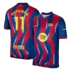 RAPHINHA #11 Barcelona Fourth Soccer Jersey 25/26 Red&Blue - bestfootballkits