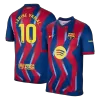 LAMINE YAMAL #10 Barcelona Fourth Soccer Jersey 25/26 Red&Blue - bestfootballkits