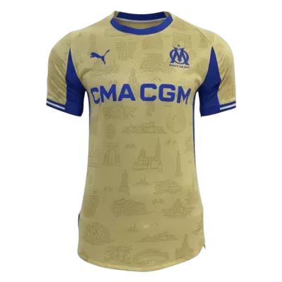 Marseille Soccer Fourth Away Jersey 2025/26 Yellow - bestfootballkits