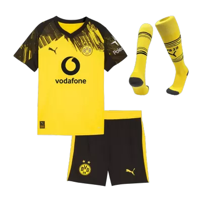 Borussia Dortmund Home Kids Jerseys Full Kit 2025/26 - bestfootballkits