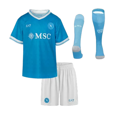 Napoli Home Kids Jerseys Full Kit 2025/26 - bestfootballkits