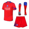 PSG Third Away Soccer Jersey Kit(Jersey+Shorts+Socks) 2025/26 Red - bestfootballkits