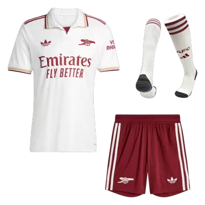 Arsenal Third Soccer Jersey Kit(Jersey+Shorts+Socks) 25/26 White - bestfootballkits