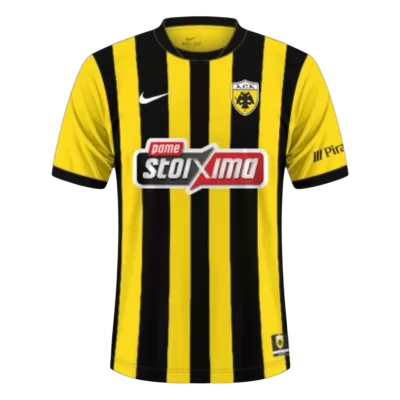 AEK Athens Home Soccer Jersey 25/26 Black&Yellow - bestfootballkits