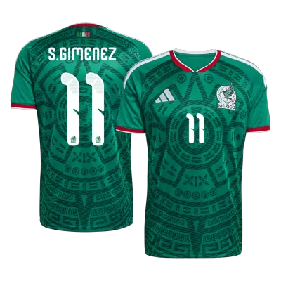 S.GIMENEZ#11 Mexico Home Soccer Jersey World Cup 2026 Green - bestfootballkits