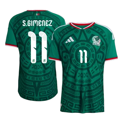 S.GIMENEZ #11 Mexico Soccer Home Jersey 2026 Green - bestfootballkits
