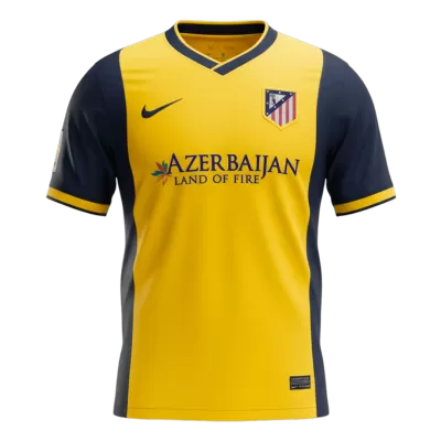 Retro 13/14 Atletico Madrid Away Soccer Jersey Yellow - bestfootballkits