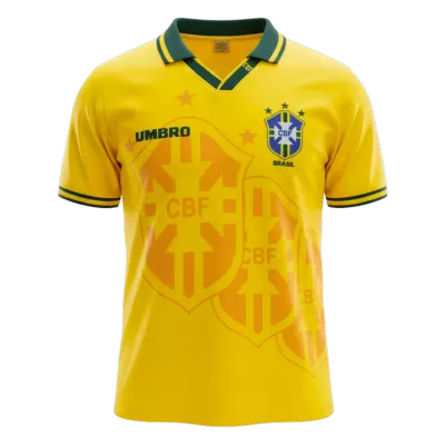 Retro 1994 Brazil Home Soccer Jersey Yellow - bestfootballkits