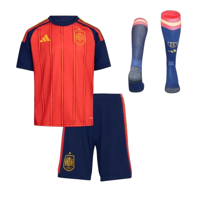 Spain Home World Cup Kids Jerseys Full Kit 2026 - bestfootballkits