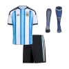 Argentina Home World Cup Kids Jerseys Full Kit 2025/26 - bestfootballkits