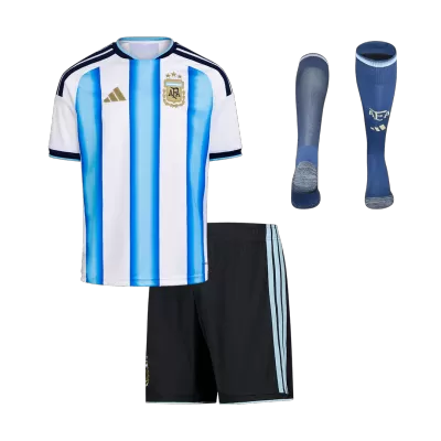 Argentina Home World Cup Kids Jerseys Full Kit 2025/26 - bestfootballkits