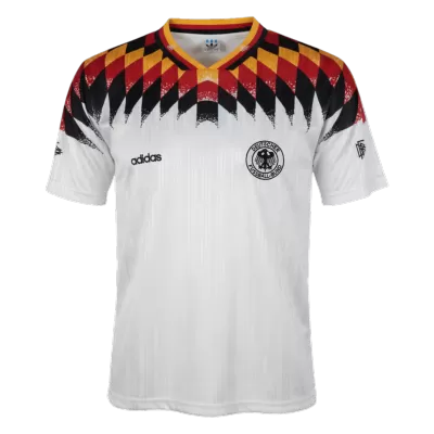 Retro 1994 Germany Home Soccer Jersey White - bestfootballkits