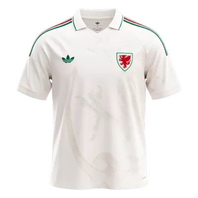 Wales Away Soccer Jersey World Cup 2026 White - bestfootballkits