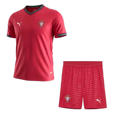 Portugal Home Soccer Jersey Kit(Jersey+Shorts) World Cup 2026 Red - bestfootballkits