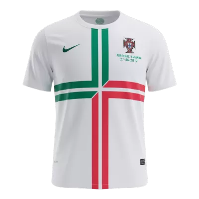Retro 2012 Portugal Away Soccer Jersey White - bestfootballkits