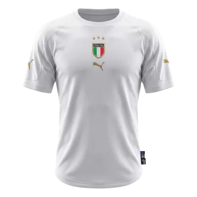 Retro 2004 Italy Away Soccer Jersey White - bestfootballkits