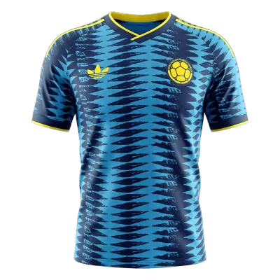 Colombia Soccer Away Jersey 2026 Blue - bestfootballkits