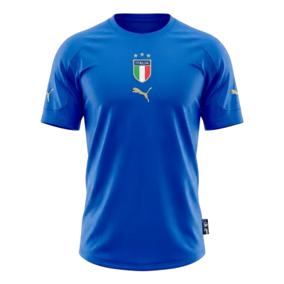 Retro 2004 Italy Home Soccer Jersey Blue - bestfootballkits