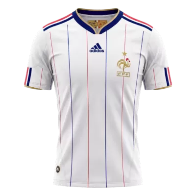 Retro 2010 France Away Soccer Jersey White - bestfootballkits