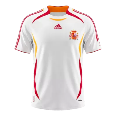 Retro 2006 Spain Away Soccer Jersey White - bestfootballkits