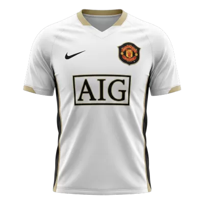 Retro 06/07 Manchester United Away Soccer Jersey White - bestfootballkits