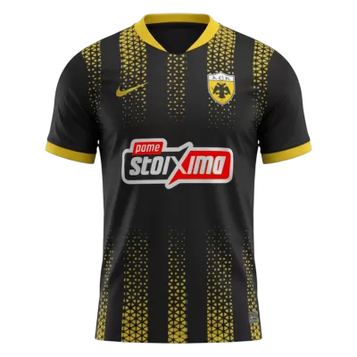 AEK Athens Away Soccer Jersey 25/26 Black - bestfootballkits
