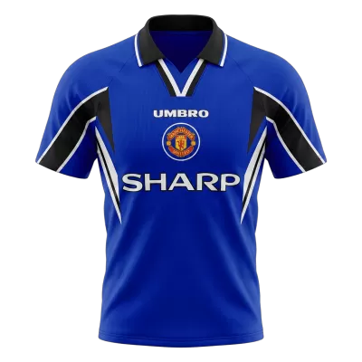 Retro 96/97 Manchester United Third Soccer Jersey Blue - bestfootballkits