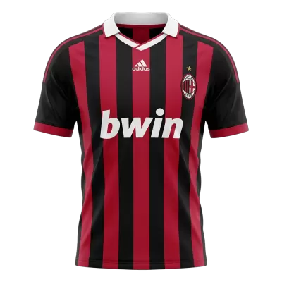 Retro 09/10 AC Milan Home Soccer Jersey Red&Black - bestfootballkits