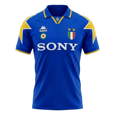 Retro 95/96 Juventus Away Soccer Jersey Blue - bestfootballkits