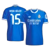 Player Version ARDA GÜLER #15 Real Madrid Soccer Third Away Jersey 2025/26 Blue - bestfootballkits