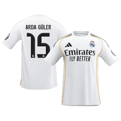 ARDA GÜLER #15 Real Madrid Home Soccer Jersey 2025/26 White - bestfootballkits