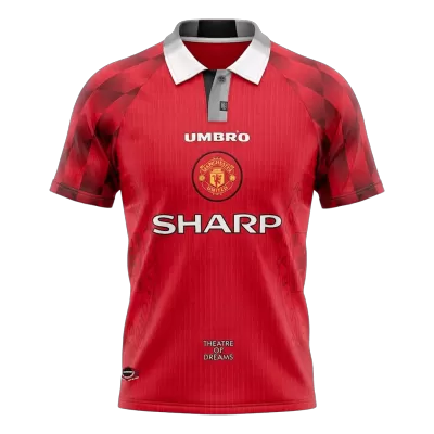 Retro 96/97 Manchester United Home Soccer Jersey Red - bestfootballkits