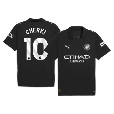 CHERKI #10 Manchester City Away Soccer Jersey 2025/26 Black - bestfootballkits