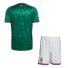 Mexico Home Soccer Jersey Kit(Jersey+Shorts) World Cup 2026 Green - bestfootballkits