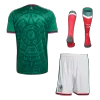 Mexico Home Soccer Jersey Kit(Jersey+Shorts+Socks) World Cup 2026 Green - bestfootballkits