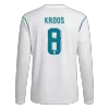 KROOS #8 Retro Real Madrid Shirt Home Long Sleeve 2017/18 - bestfootballkits
