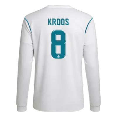 KROOS #8 Retro Real Madrid Shirt Home Long Sleeve 2017/18 - bestfootballkits