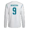 BENZEMA #9 Retro Real Madrid Shirt Home Long Sleeve 2017/18 - bestfootballkits