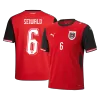 SEIWALD#6 Austria Home Soccer Jersey World Cup 2026 Red - bestfootballkits